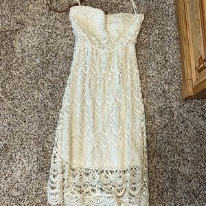 White lace dress